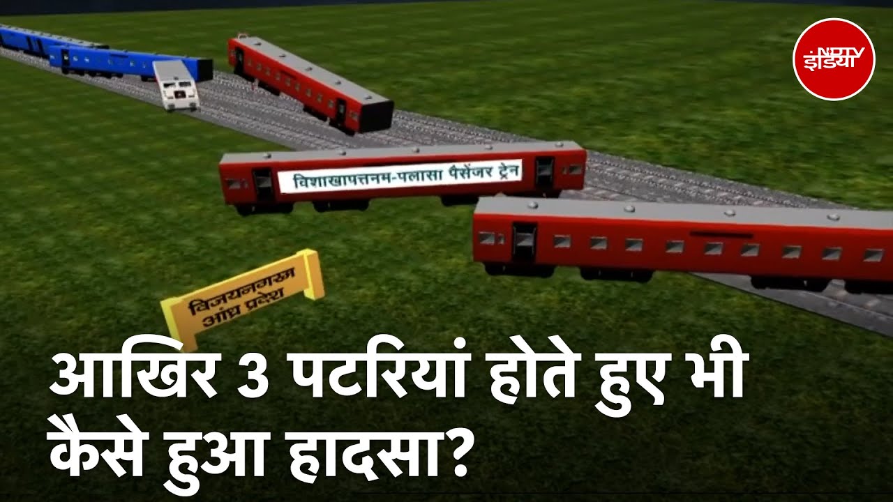 Andhra Pradesh Train Accident Animation: जानिए कैसे एक ट्रेन ने मारी दूसरी ट्रेन को टक्‍कर