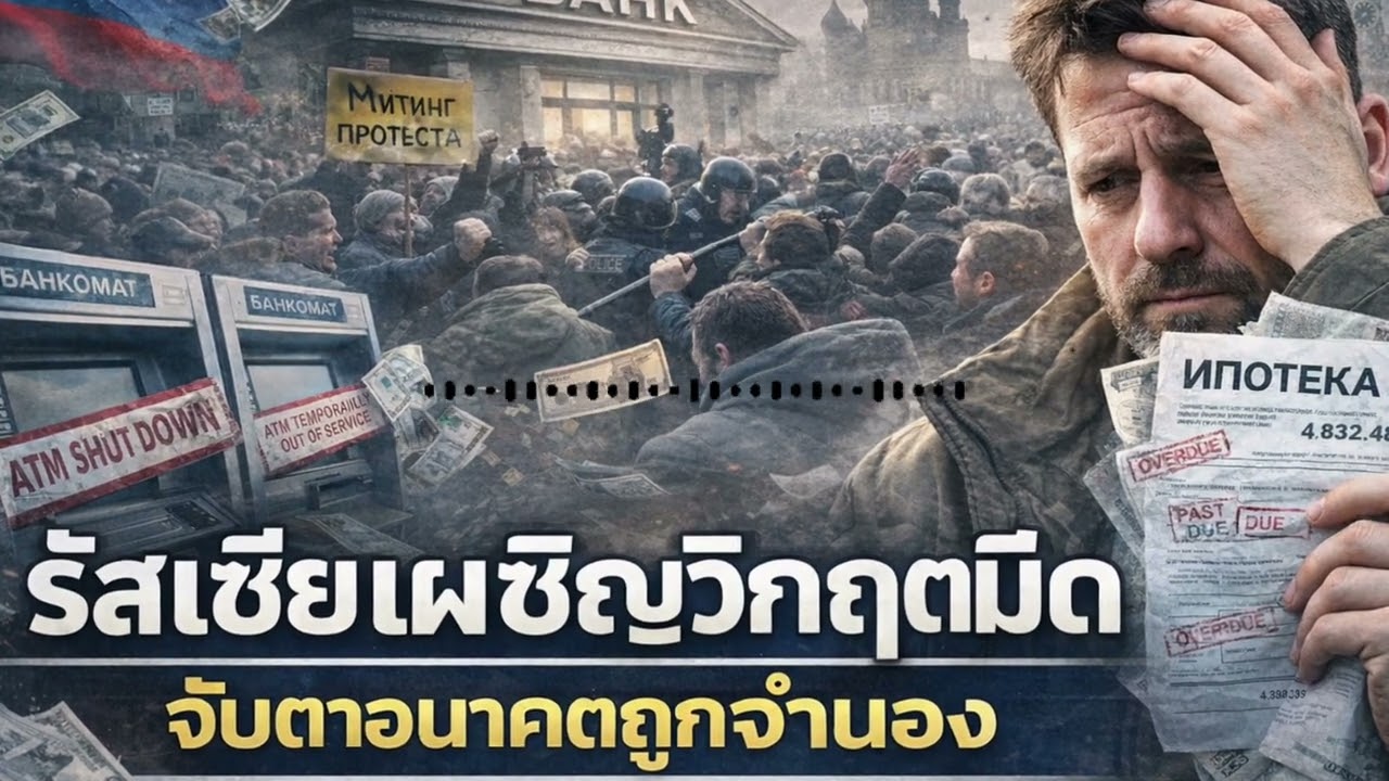 มอสโกเผชิญศึกจากภายใน: ชาวรัสเซีย 568,000 คน หันหลังให้ปูติน หลังการล้มละลายครั้งใหญ่ถาโถมสู่ท้องถนน