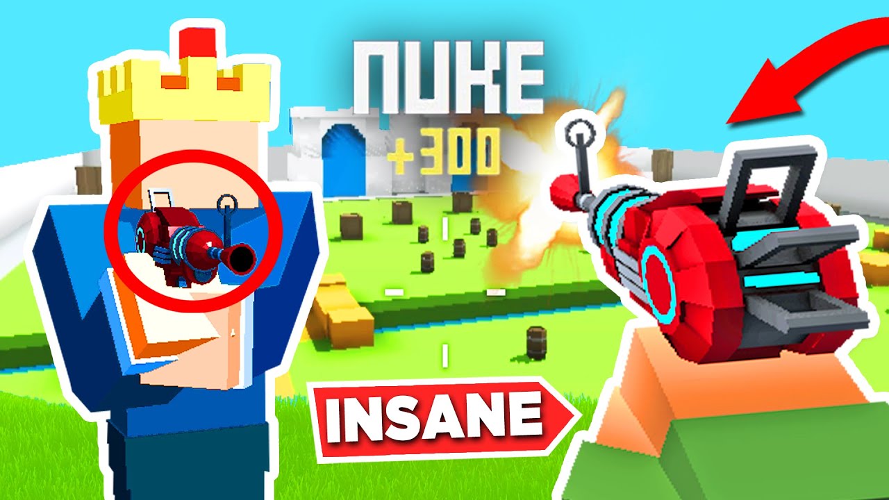 NUKE with *ONLY* Alien Blaster in Krunker.io (challenge)