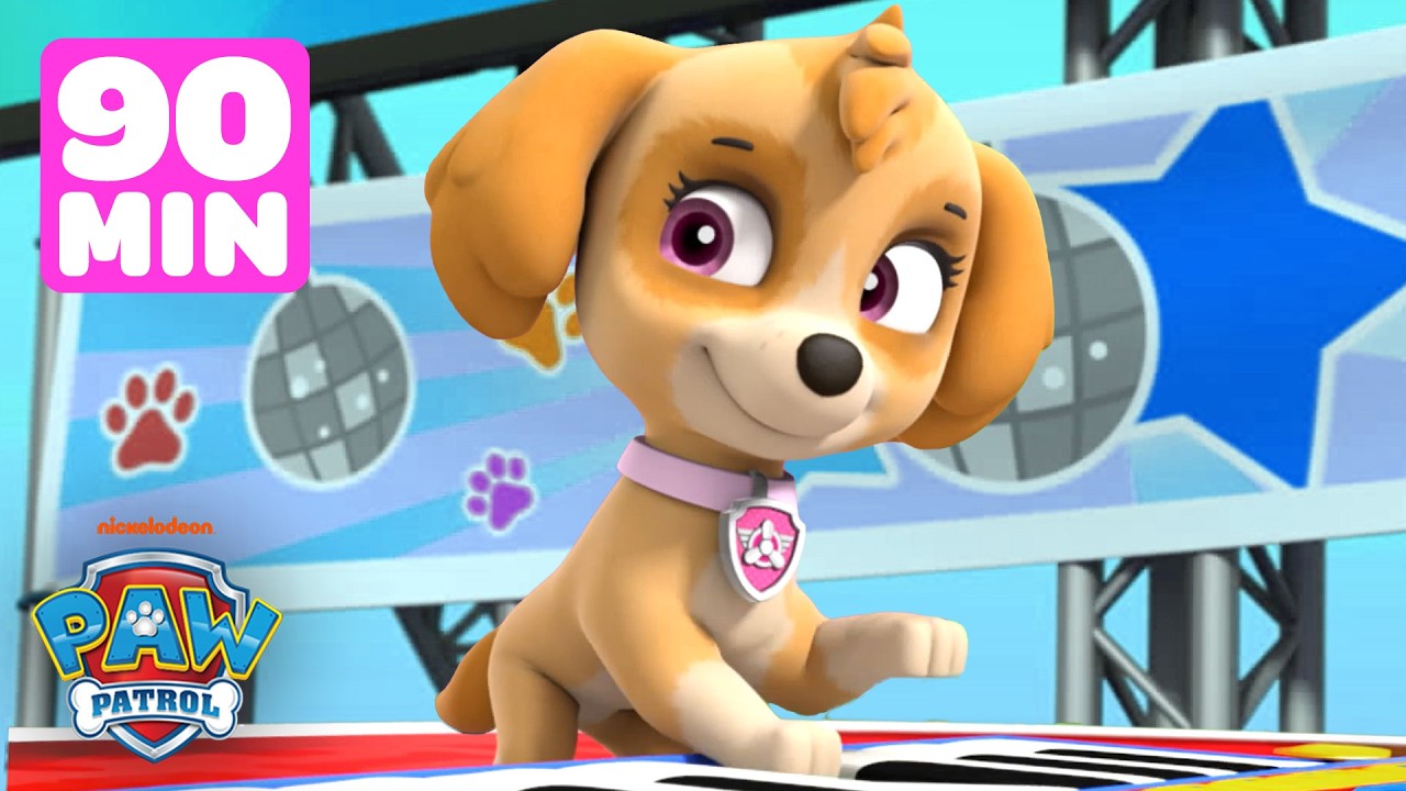 Skye Throws a Dance Party! 👯🎉 Sing and Dance with PAW Patrol | 90 Minutes | Skye and Friends