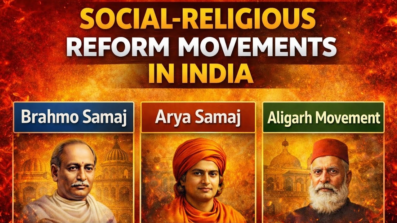 Social Religious Reform Movement in India ✅️ Day 12 of Modern history 📝