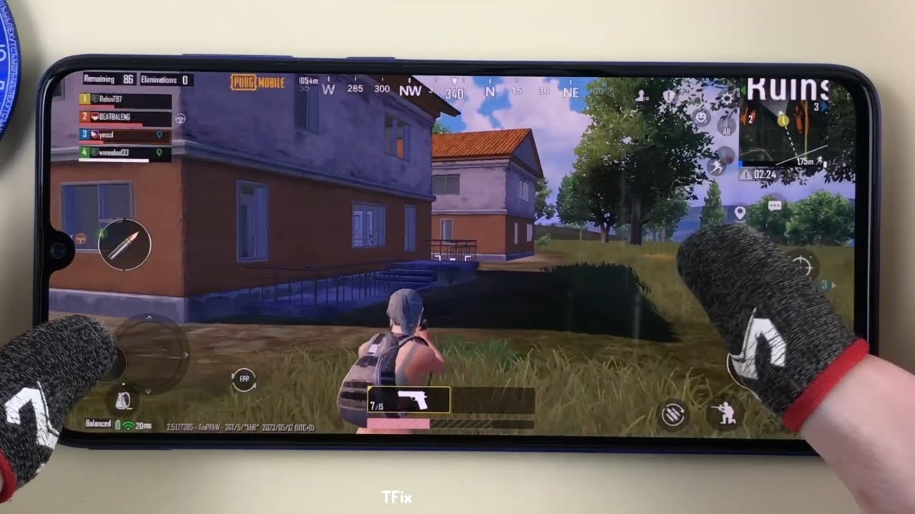 Samsung A70 Test Game PUBG Mobile