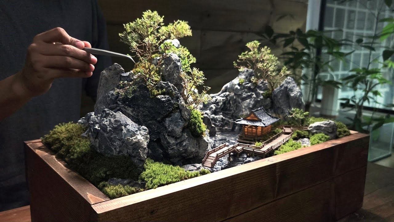 how to build a mini landscape of valley garden