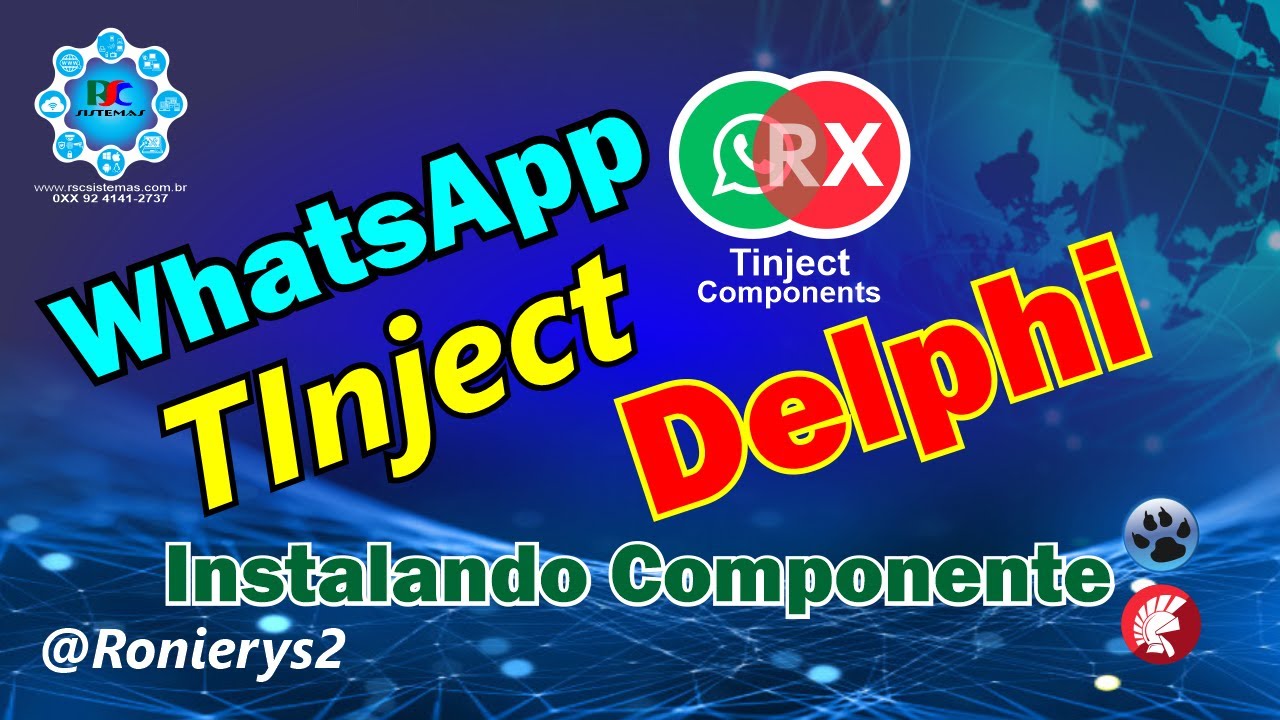 Instalando #TInject Delphi Rio #delphi  #Ronierys2 #RscSistemas