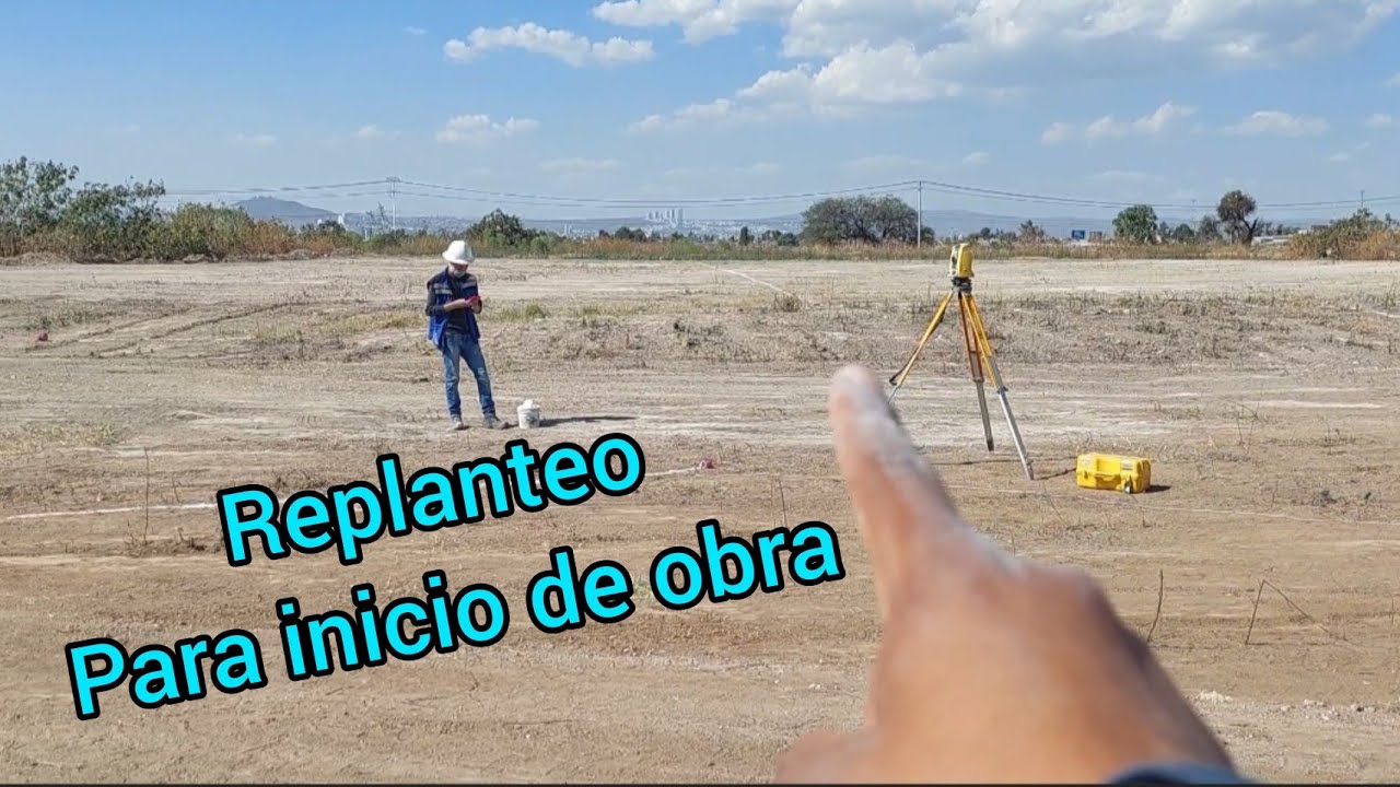 REPLANTEO para inicio de OBRA