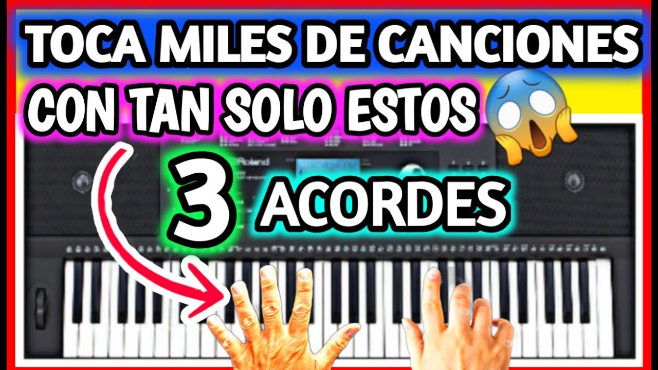 TOCA MILES DE CANCIONES CON TAN SOLO 3 ACORDES FACILISIMO!!