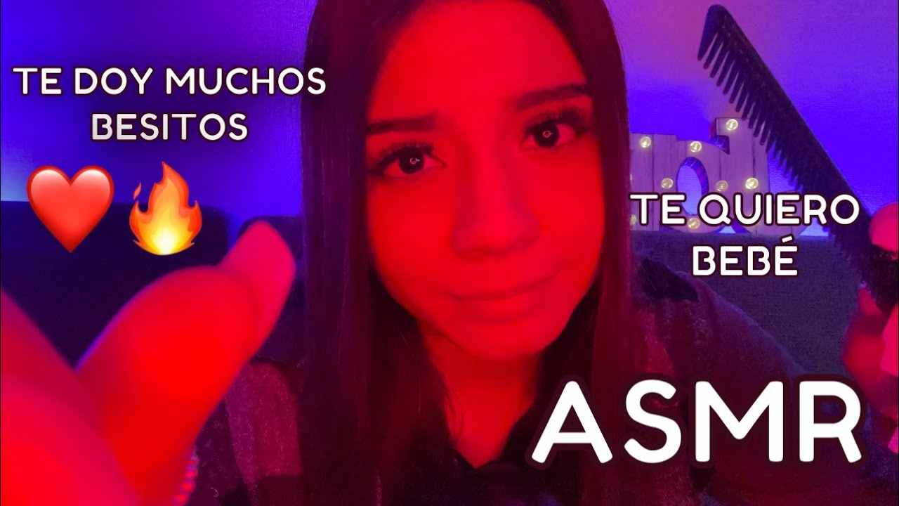 ASMR roleplay ESPA&Ntilde;OL / Tu NOVIA TE DA MIMOS Y MUCHOS BESITOS para dormir