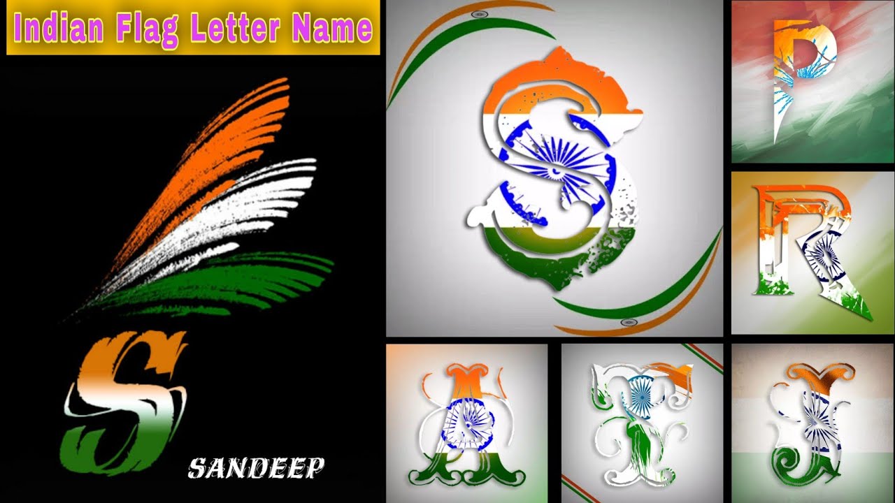 Smart Aur Stylish Indian Flag Letter Kaise Banaye ? How To Make Smart And Stylish Indian Flag Letter