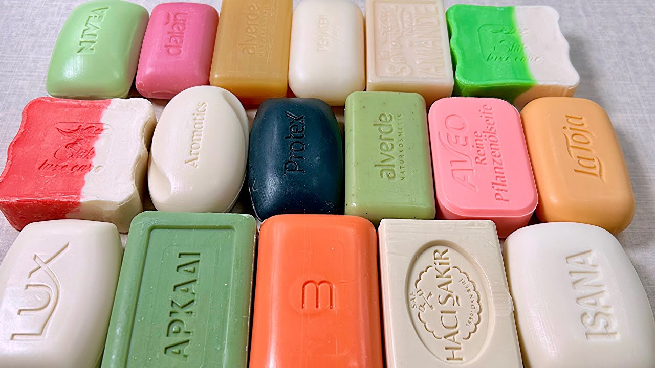 ASMR soap cutting 💚 Резка мыла АСМР