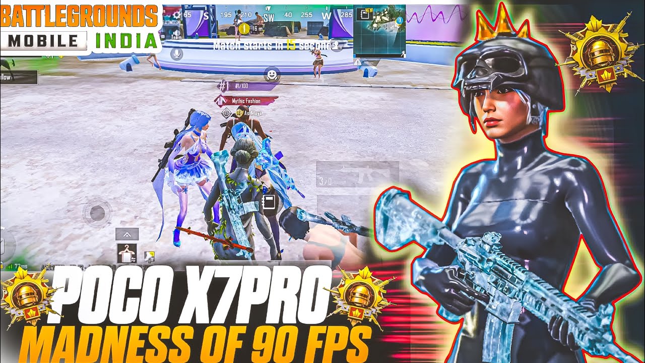 Poco X7Pro Madness Of 90Fps - PUBG BGMI MONTAGE GAMEPLAY // Asif playz