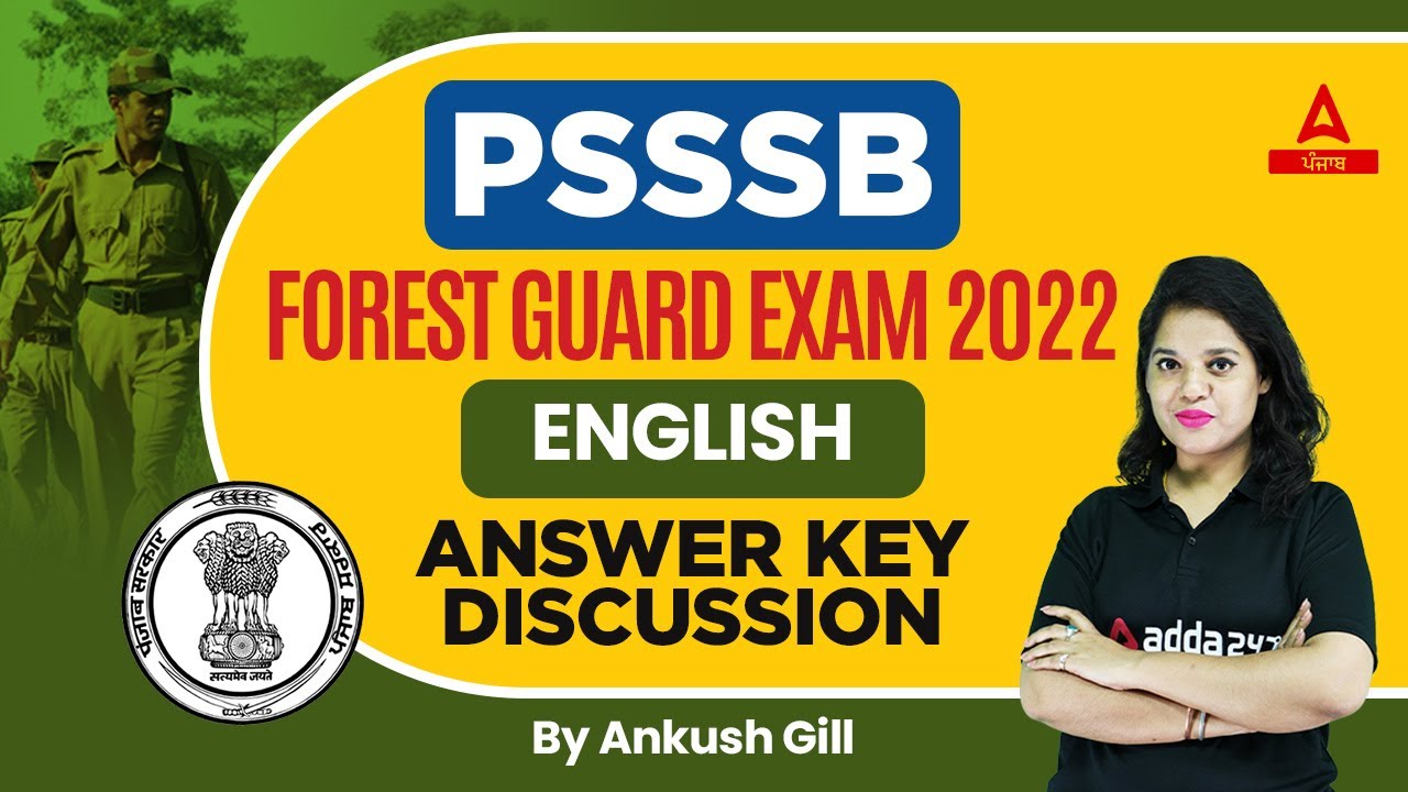 PSSSB Forest Guard Answer Key | English | All Asked Question And Answer