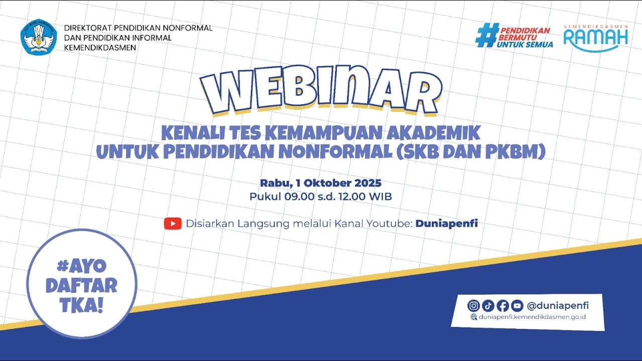 Kenali Tes Kemampuan Akademik untuk Pendidikan Nonformal (SKB dan PKBM)