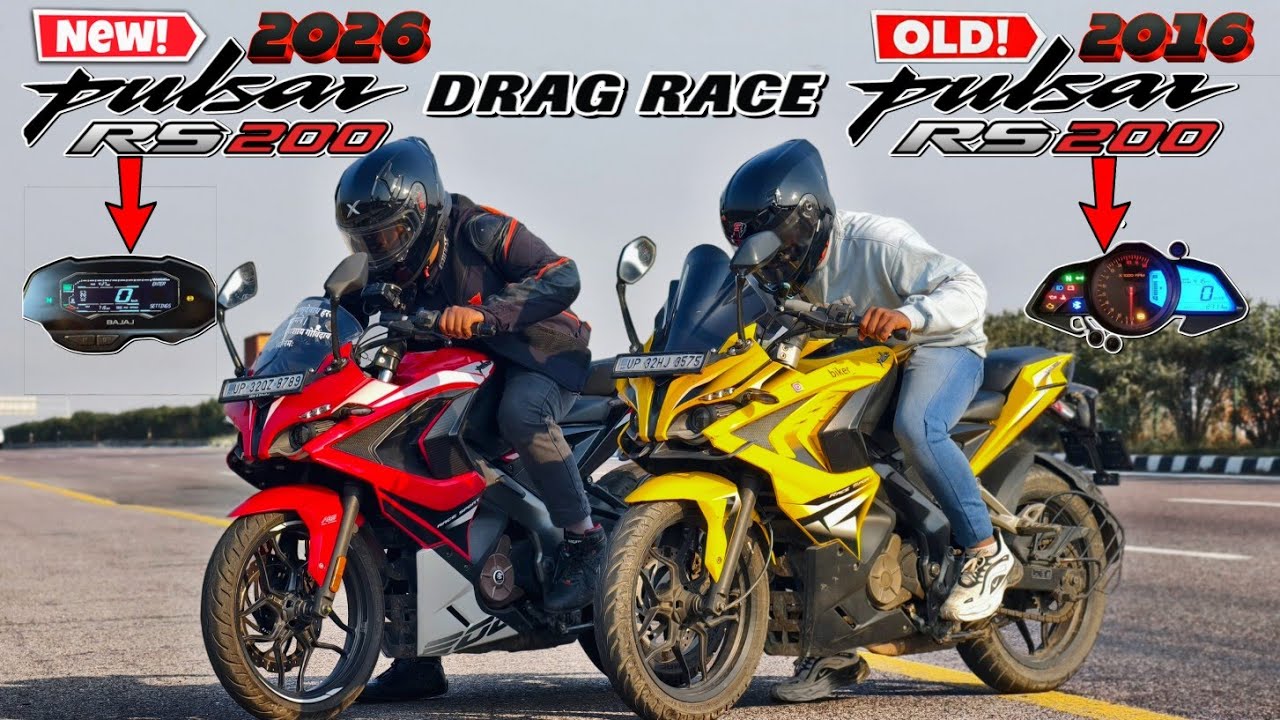 New 2026 Pulsar RS200 VS Old 2016 Pulsar RS200 BS3.|| Drag Race comparison.🔥||BS3 RAW Power of RS200