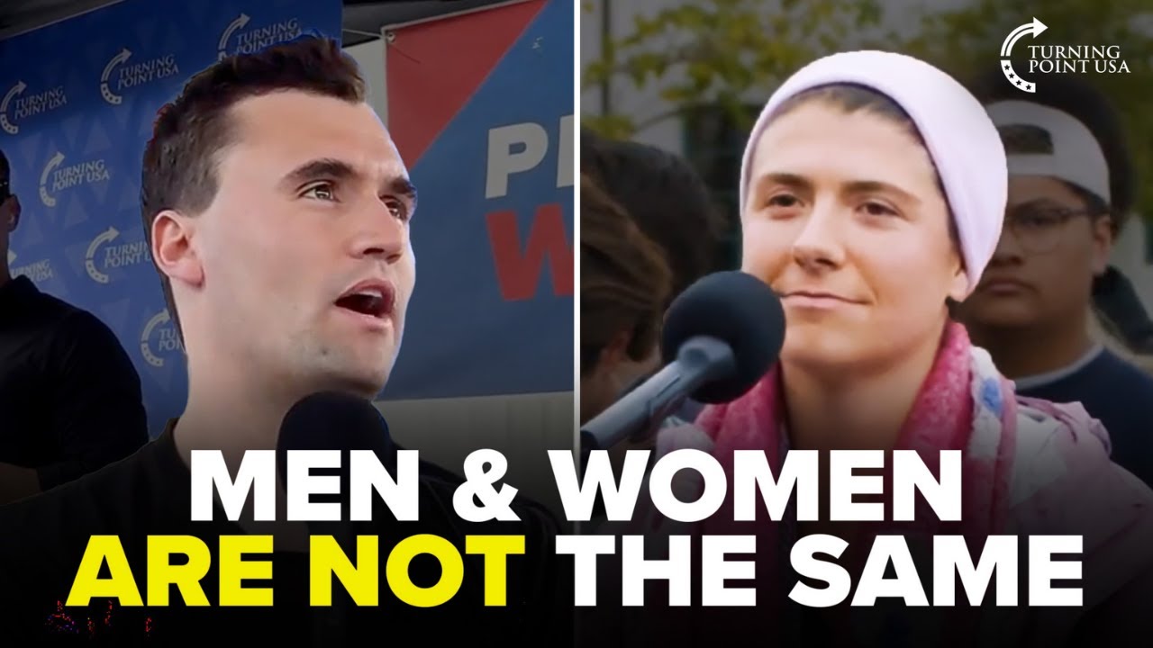 Charlie Kirk Challenges Modern Feminist Ideas on the Patriarchy 👀