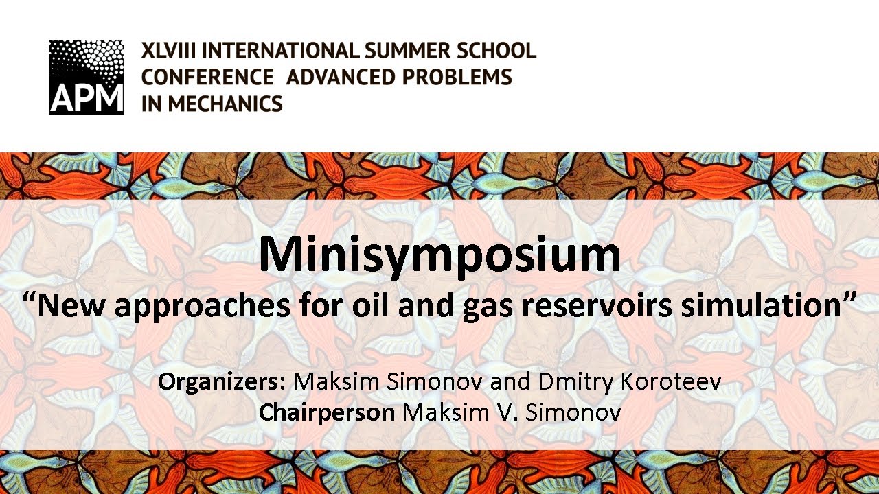 Maslov A.L. &mdash; Minisymposium &ldquo;New approaches for oil and gas reservoirs simulation&rdquo;