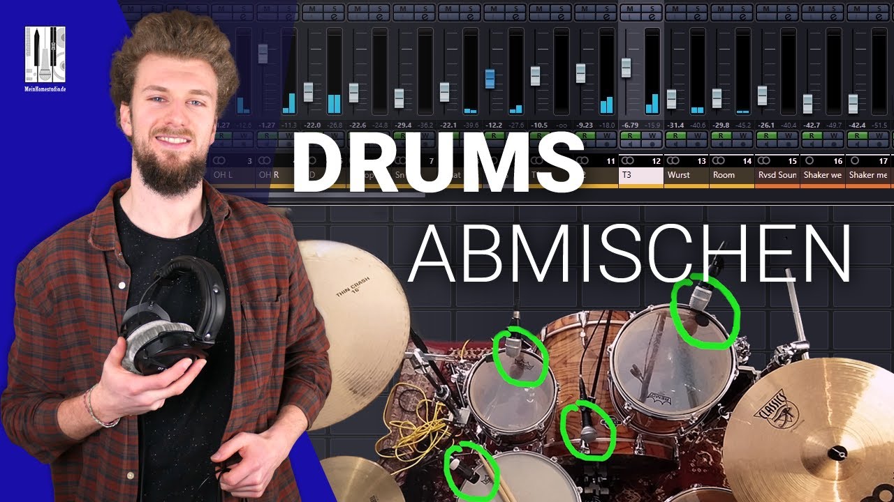 Rock Musikproduktion mit Cubase 11 Lek. 13 | Rock Drums abmischen