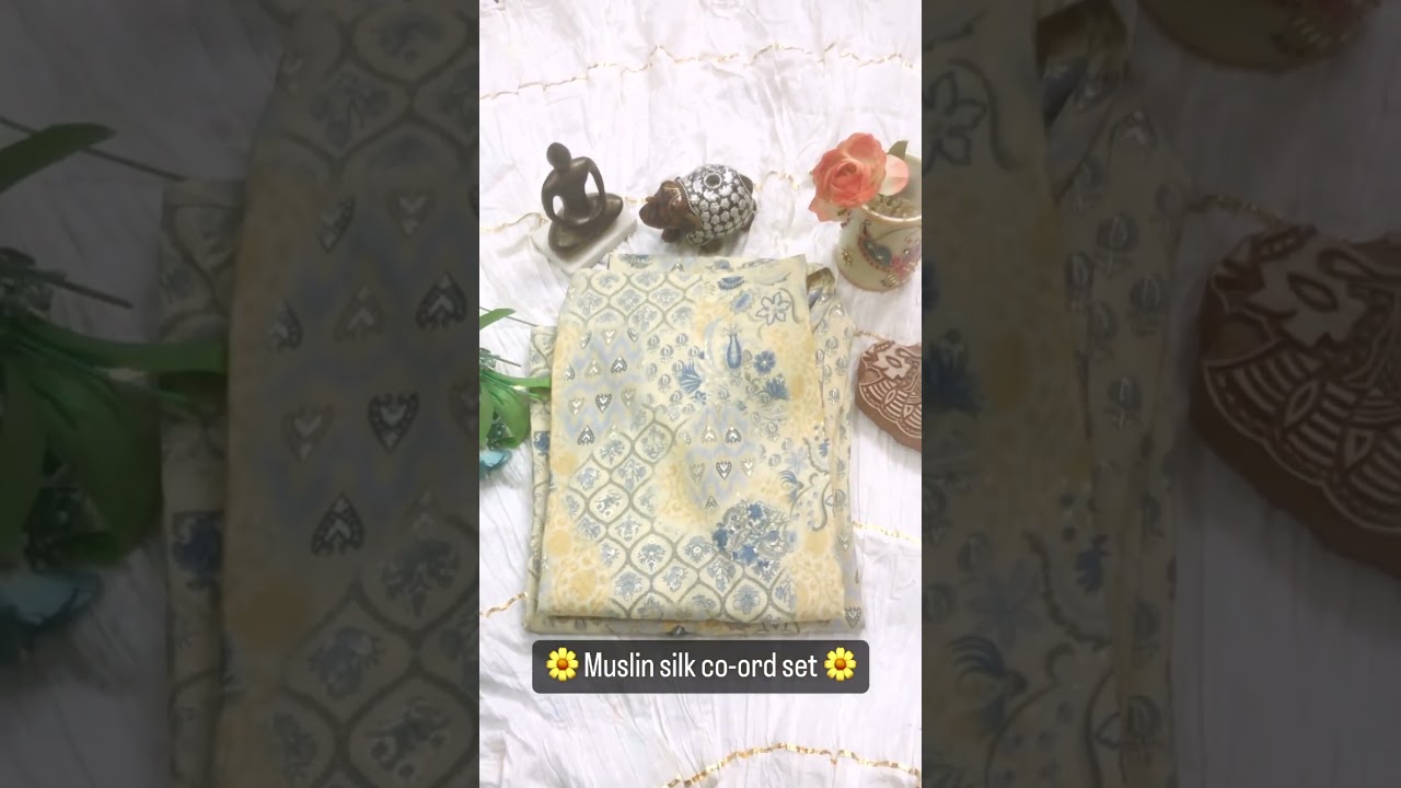 Muslin Co-Ord Set #muslinsuit #coordset #coords  #womenwear #onlineshopping #youtubeshorts  #fashion