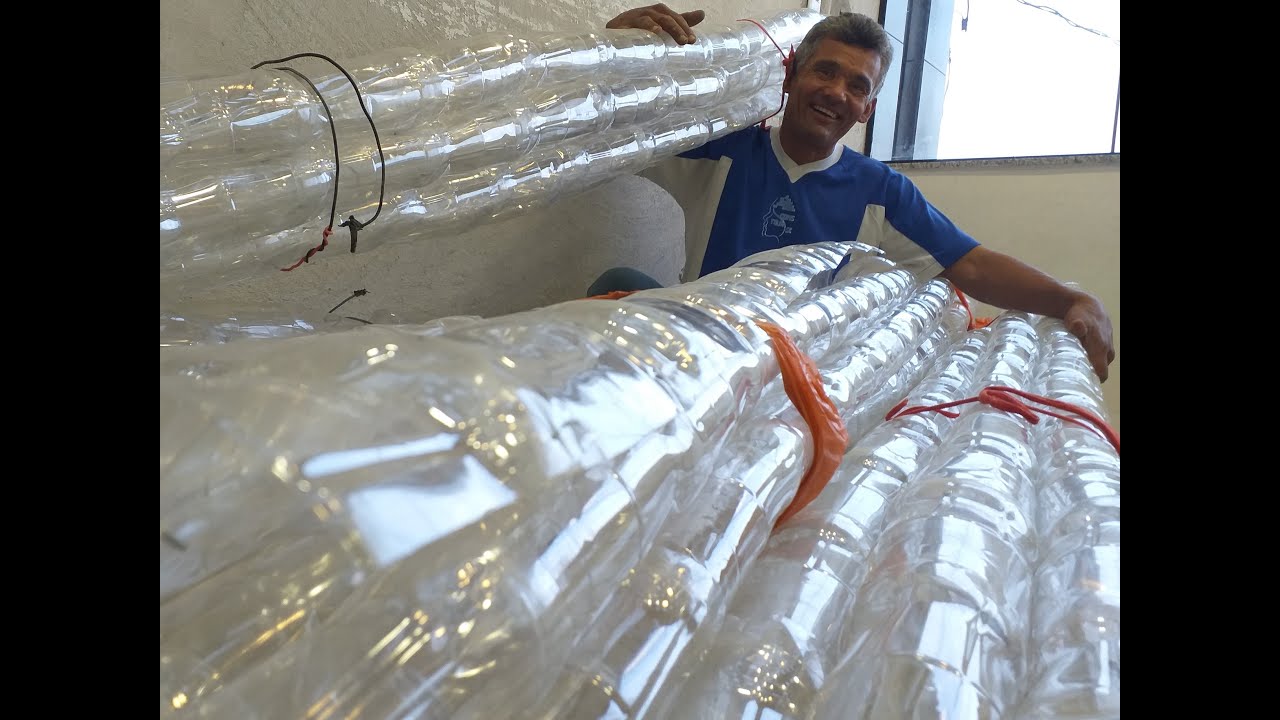 Cobertura transparente gigante com garrafas pet, Parte 01