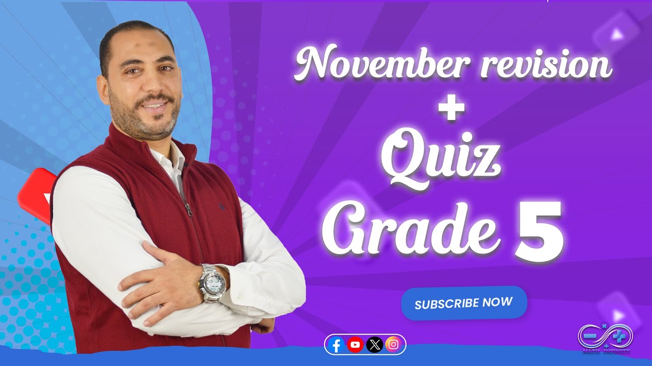 November revision + Quiz Grade 5