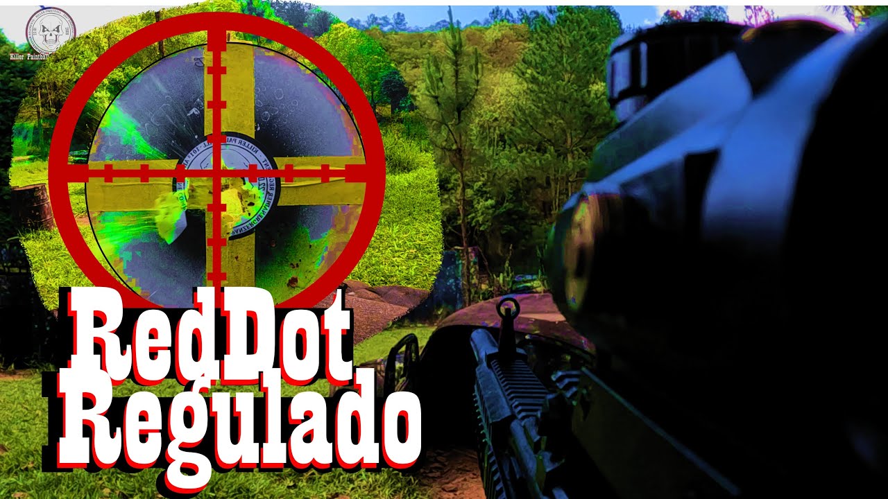 Como REGULAR  a mira do RED DOT  no seu marcador de PAINTBALL.