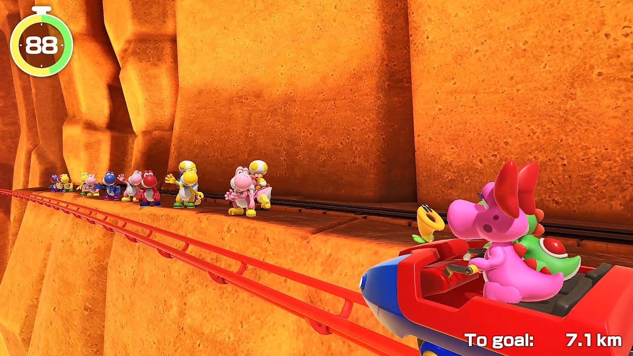 Super Mario Party Jamboree TV Carnival Coaster #9 Birdo, Yoshi