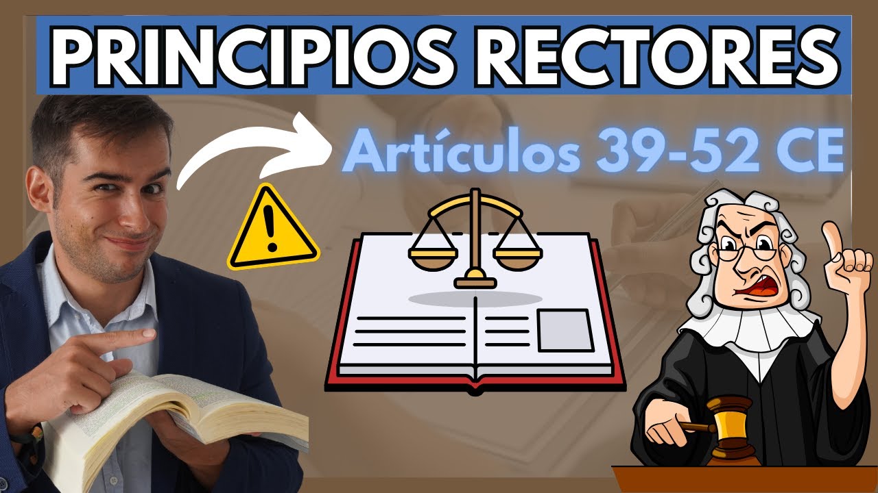 📜 Constitución Española: RESUMEN de los PRINCIPIOS RECTORES【Fácil, con EJEMPLOS】