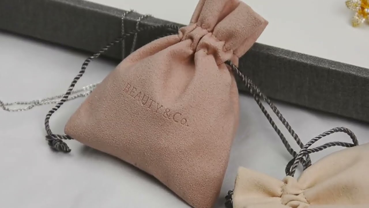 Wholesale Custom Luxury Microfiber Drawstring Jewelry Pouch