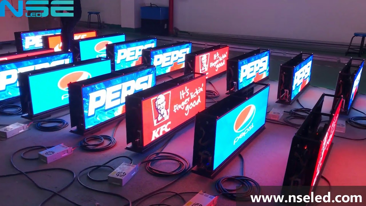 101 pcs P3.33mm taxi top led displays for USA customer