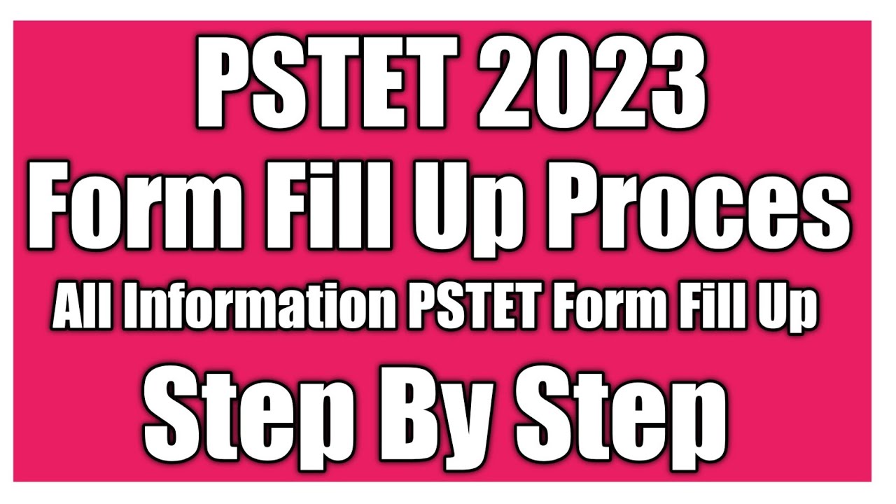 #pstet #2023pstet #Pstet Form Fill Up 2023* See complete information on how to fill the PSTET form