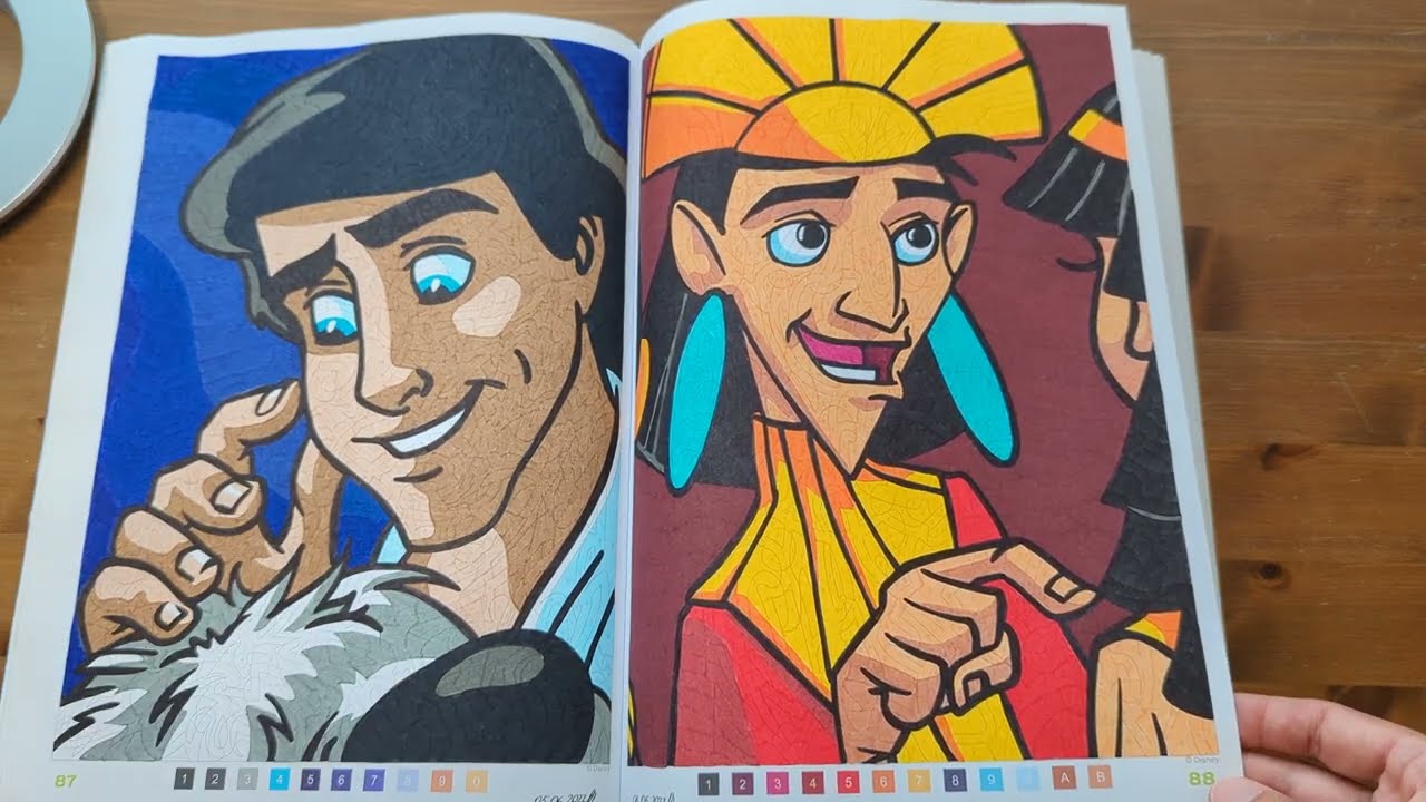 Disney tom 2. Полистаем законченную раскраску/ Disney coloring book