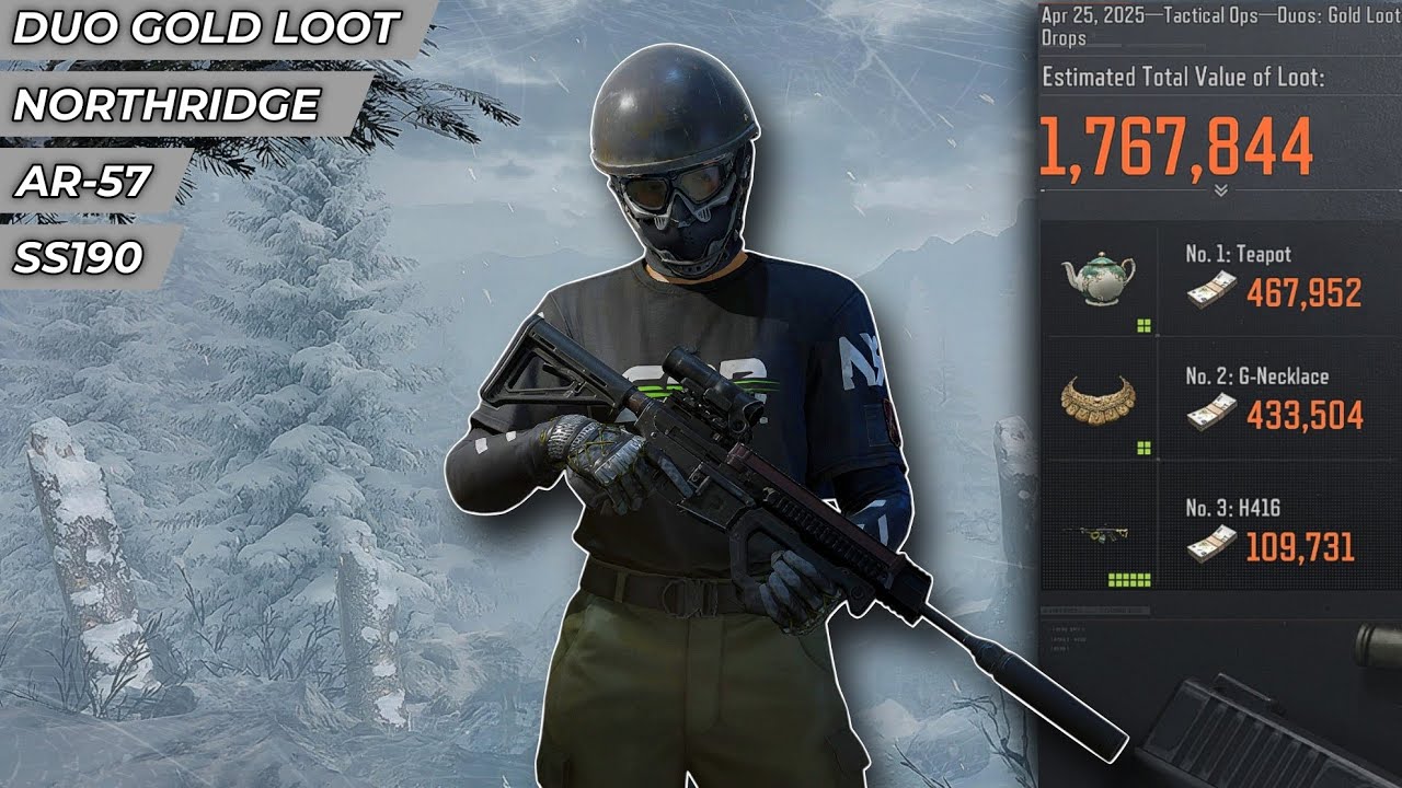 Naked AR57 Wipes The Lobby in Northridge Duo Gold Loot - Arena Breakout