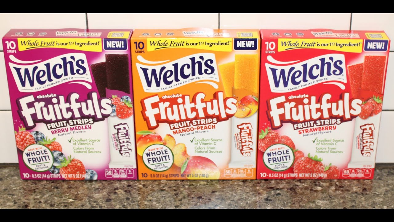 Welch&rsquo;s Absolute Fruitfuls Fruit Strips: Berry Medley, Mango Peach & Strawberry Review