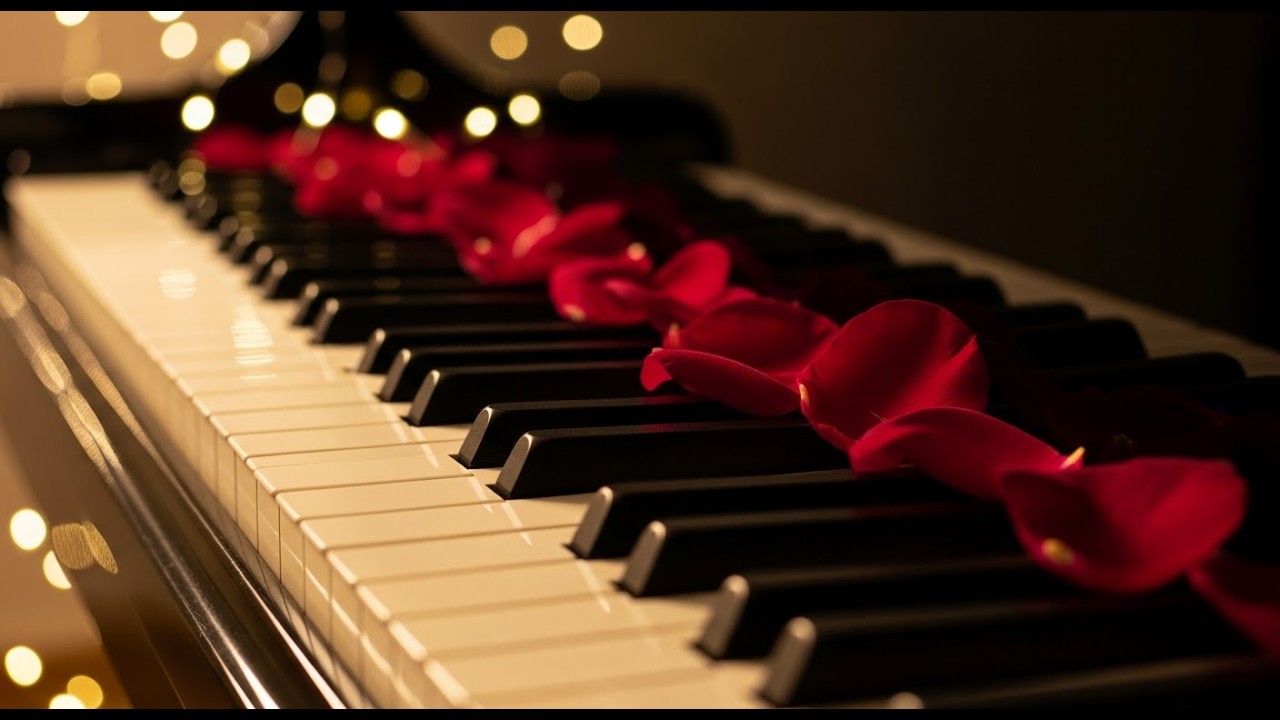Cozy Valentine's Evening 🌹 Soft Piano Music for Reflection & Peace | relaxe,sleep ou study #piano