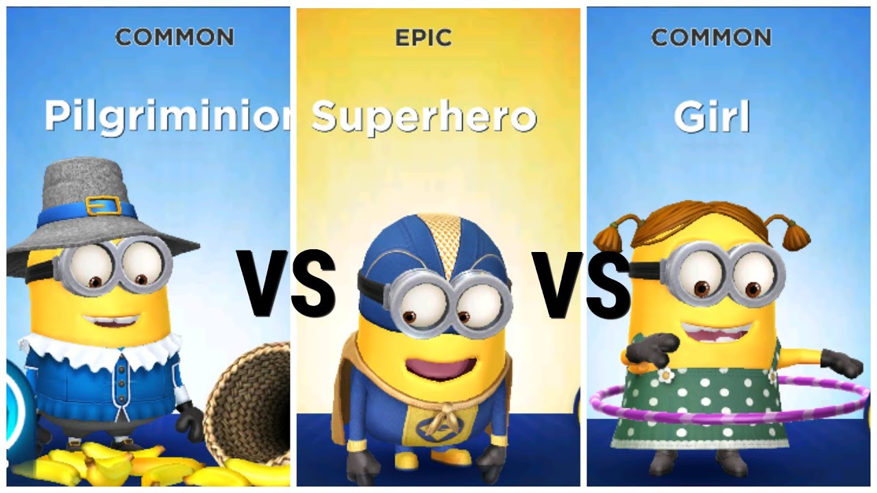 Minion Rush Pilgriminion VS Superhero VS Girl