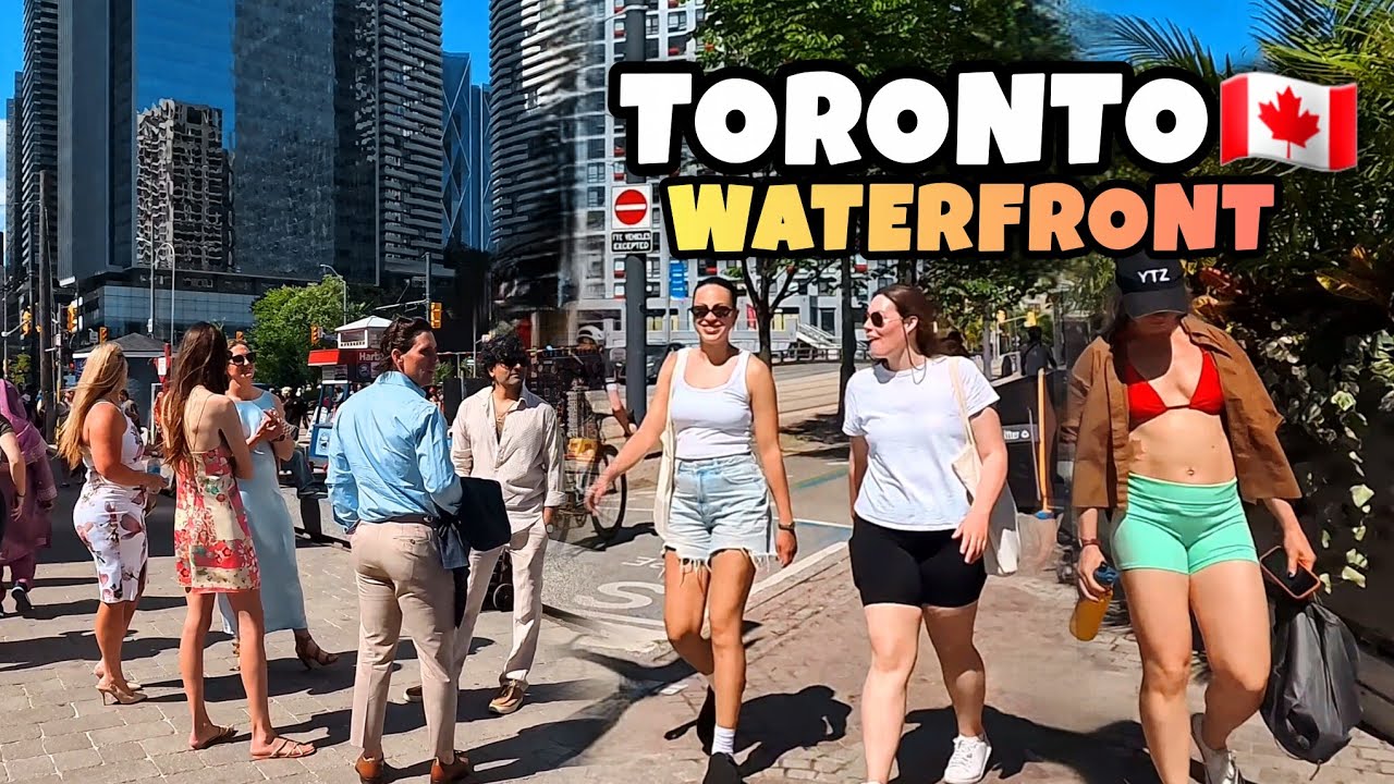 Прогулка по набережной Торонто 2026 🇨🇦 | Настоящая летняя жизнь в центре города в 4K