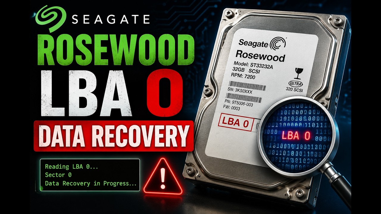 Seagate Rosewood LBA  0 Data Recovery