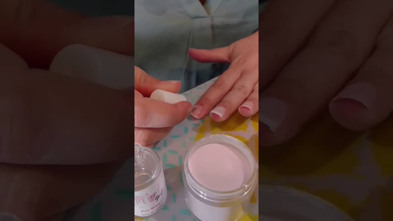How To Do French Tips At Home: Gel Powder Nails