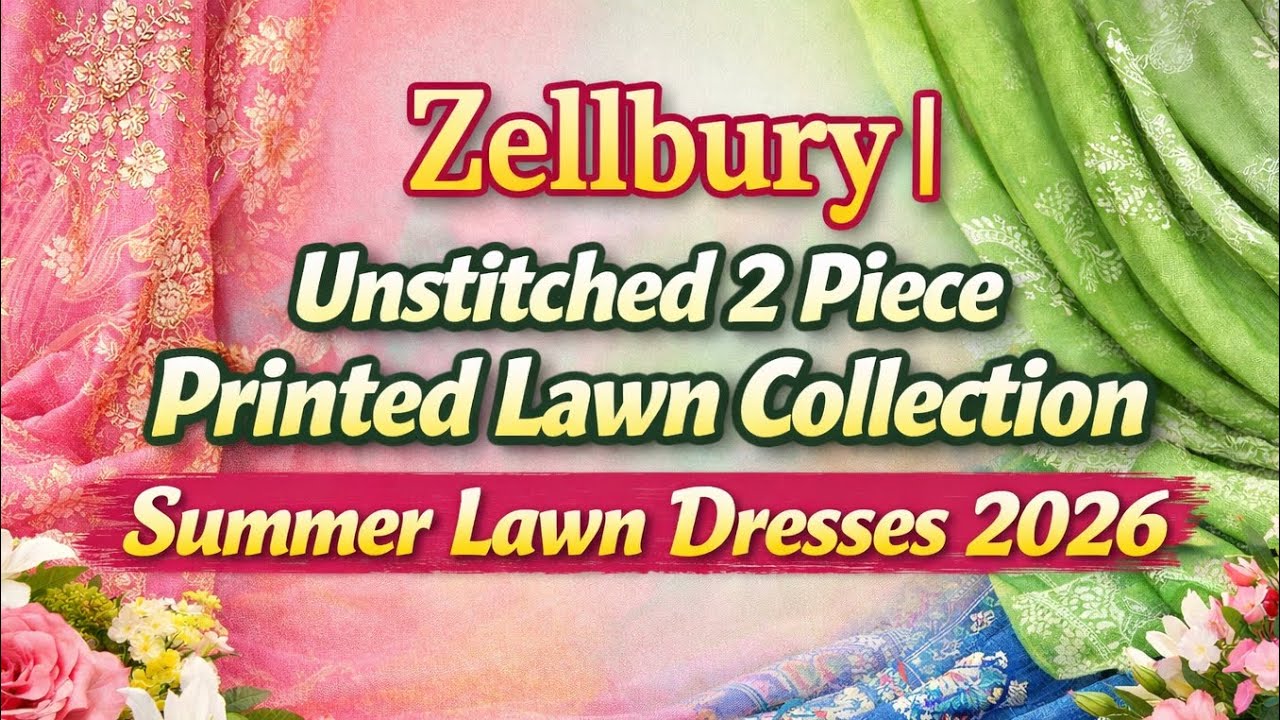 Zellbury | Unstitched 2 Piece Printed Lawn Collection | Summer Lawn Dresses 2026