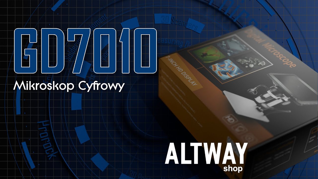 GVDA GD7010 – 7.0 Calowy Mikroskop Cyfrowy z Ekranem LCD do Elektroniki, Monet i Biżuterii