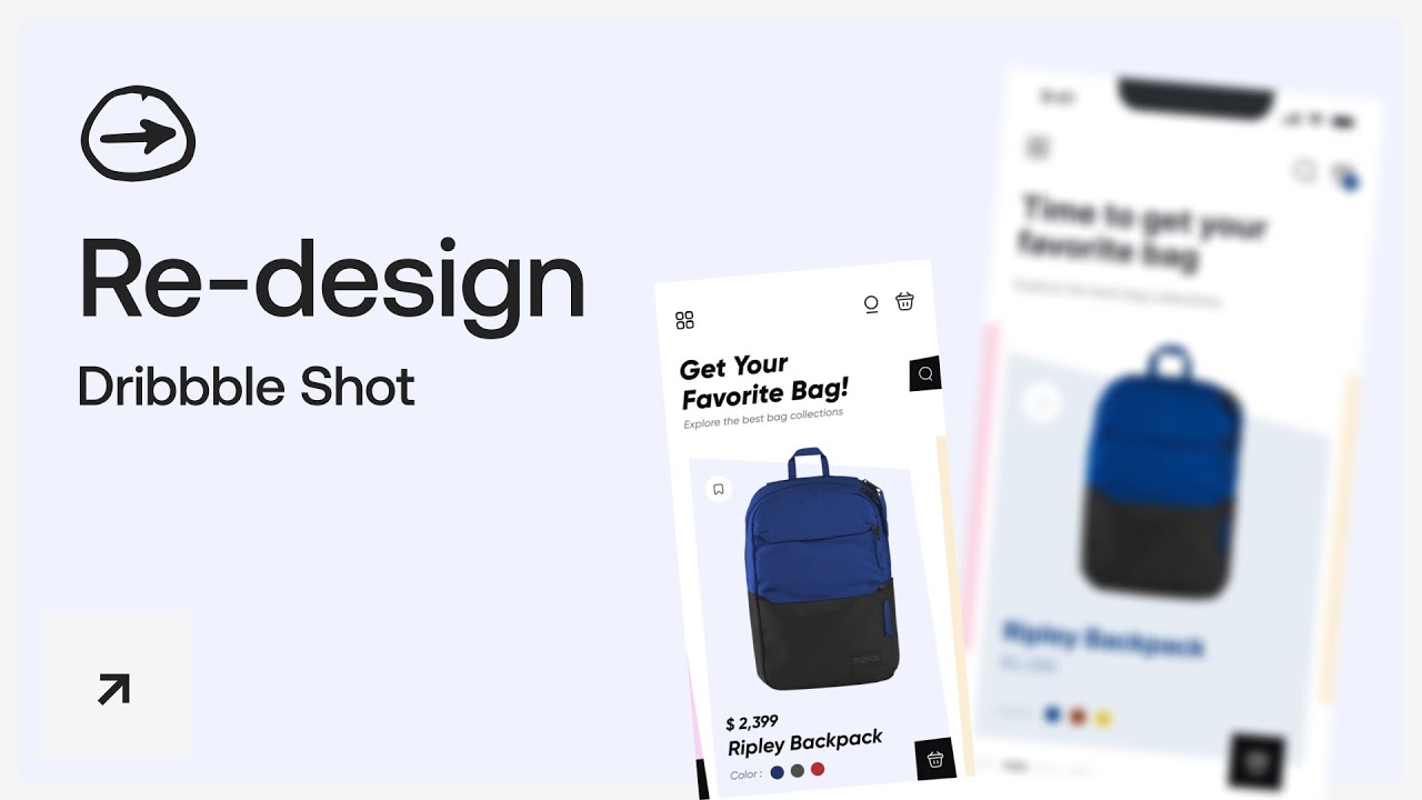 Re-Designing a Dribbble Shot and Making it Better (UI-UX Design) - 001