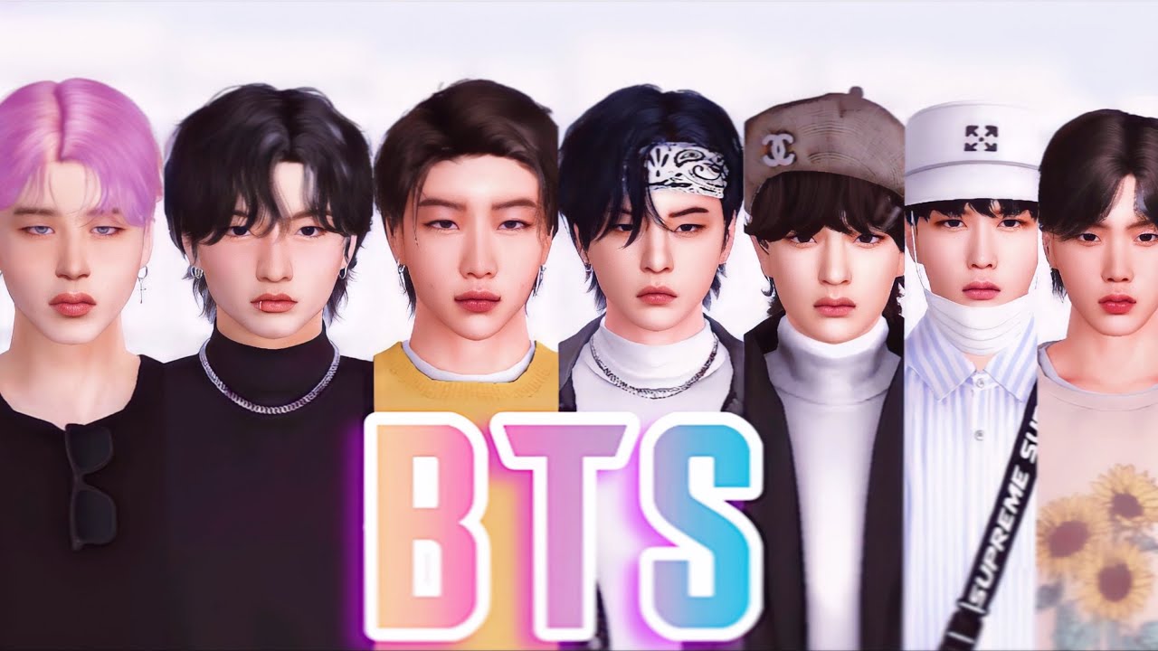 The Sims 4 CAS: BTS 💜COMPLETO+DOWNLOAD💜 #2023 #bts