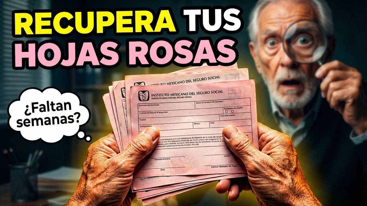 Cómo RECUPERAR tus HOJAS ROSAS y salvar tu PENSIÓN ¿El IMSS te 