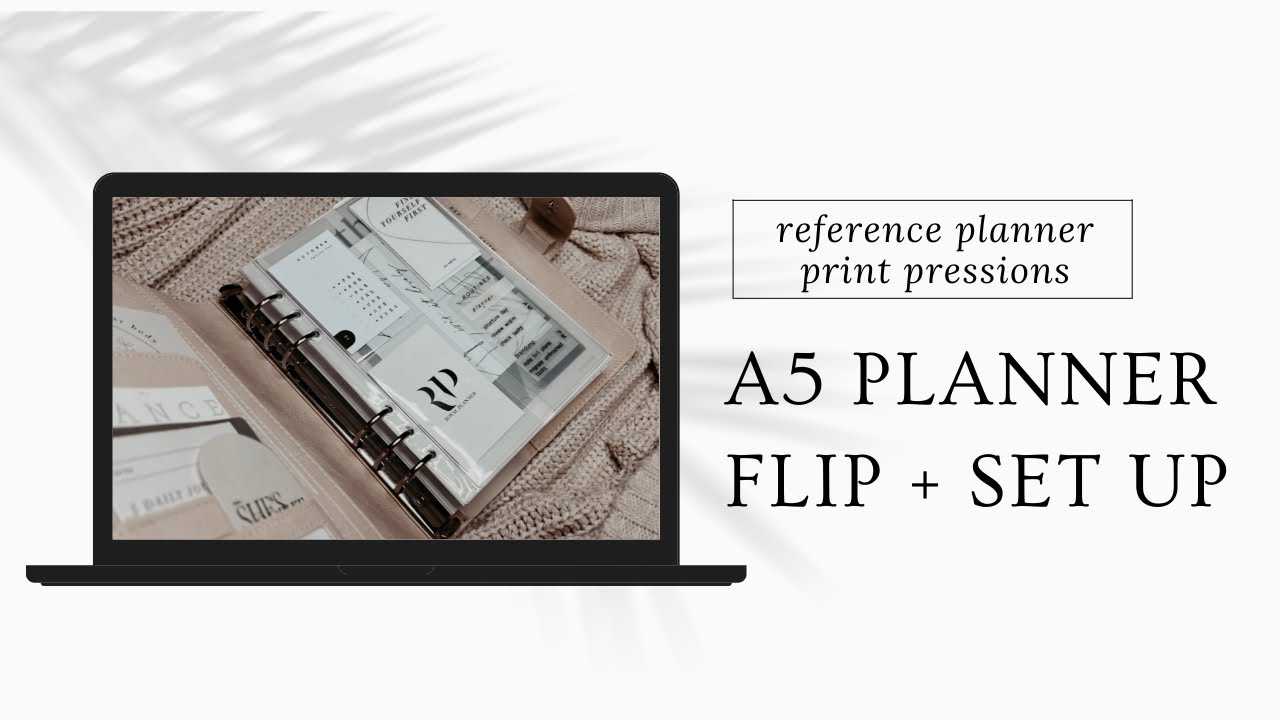 PLANNER FLIP A5 // reference planner print pressions