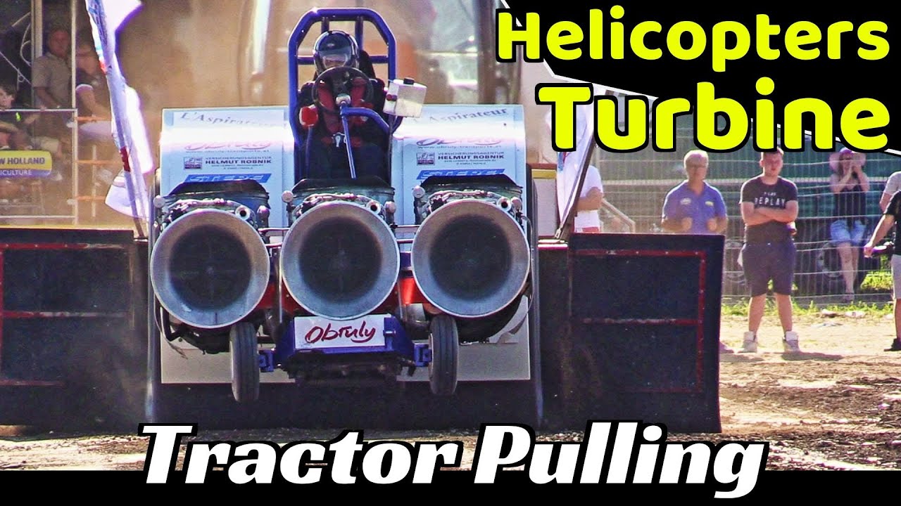 Tractor Pulling L'Aspirateur - 3x Isotov/Klimov TV2 Helicopters Turbine Powered Monster!