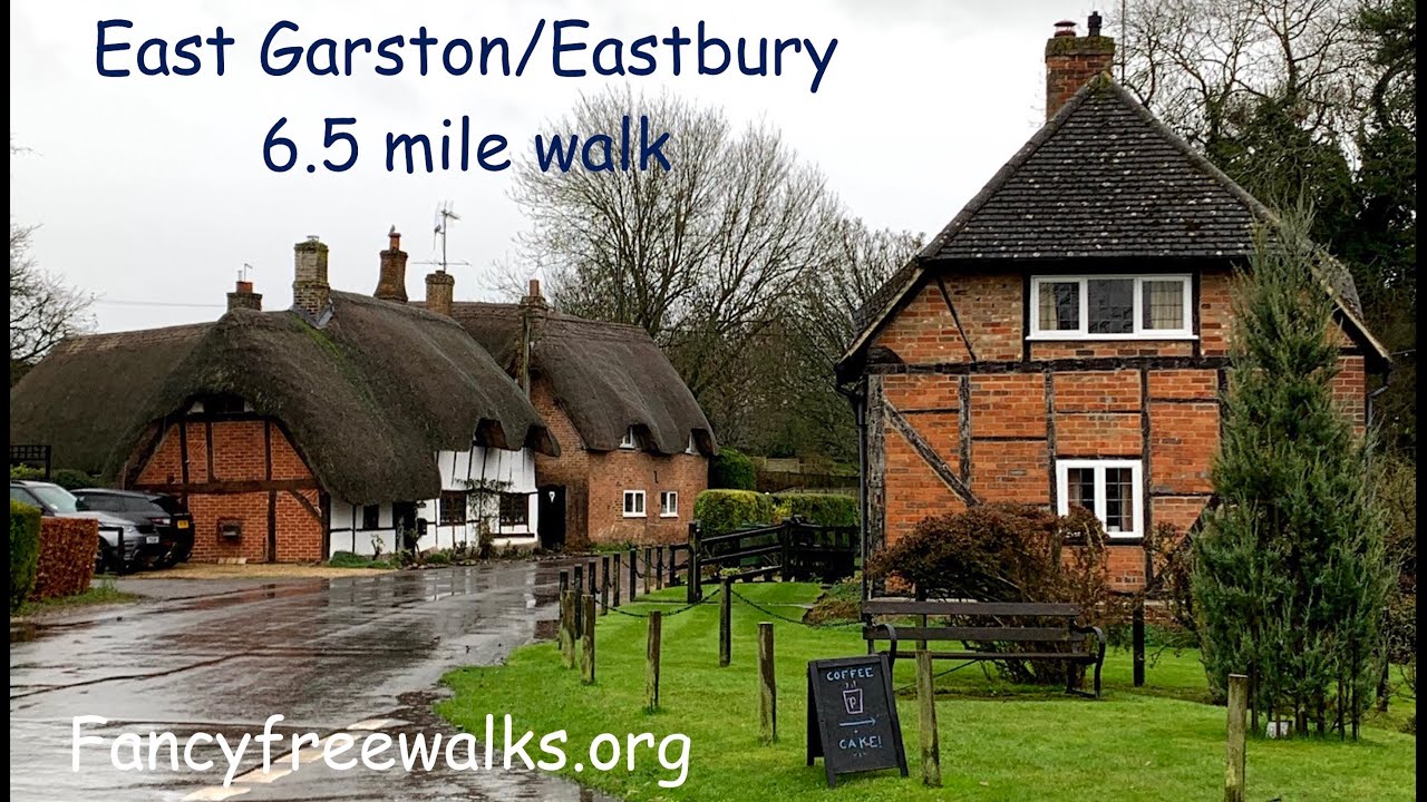 East Garston & Eastbury, Berks 6.5 mile walk with a stop at Priscilla's Kitchen for Pancakes/Avocado