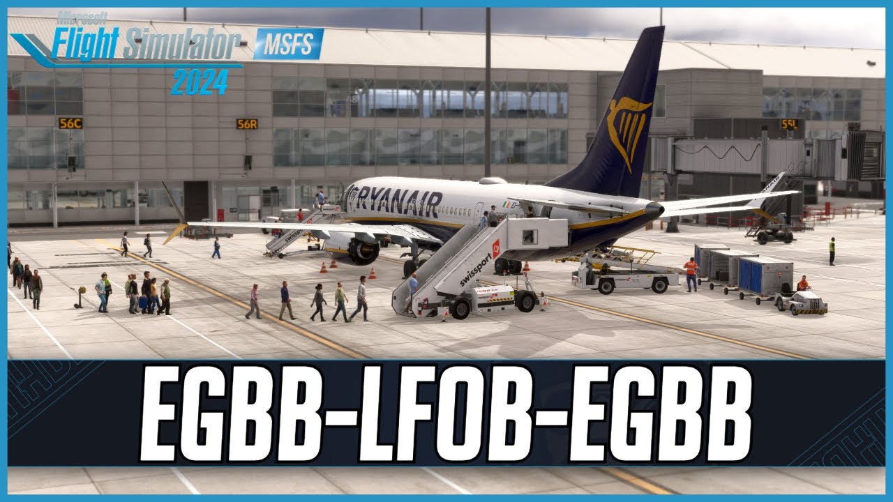 iFly MAX8 in MSFS2024 | Pyreegue Birmingham - Paris Beauvais | Real World Ryanair OPS  | VATSIM