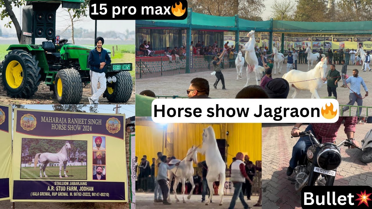 First Horse Show in Jagraon🐎//Bullet krlya start💥//15 vich photo💪
