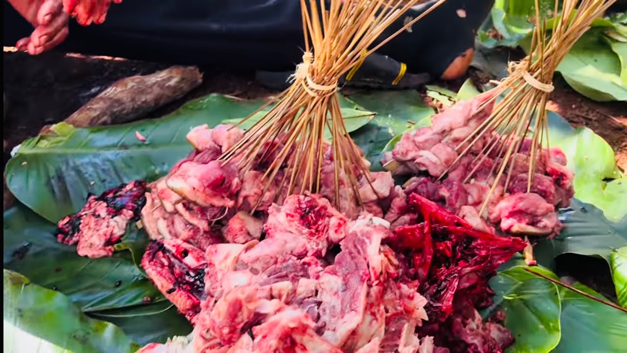 GL(t42).CUỘC SỐNG nông thôn.Phong tục làm heo gà lễ hội nhà ma của người đồng bà Jrai toàn món ngon.