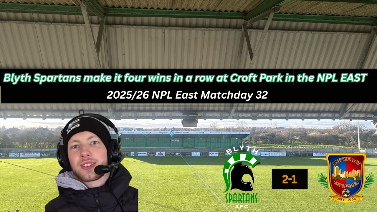 NPL EAST MATCHDAY: Blyth Spartans 2-1 Pontefract Collieries