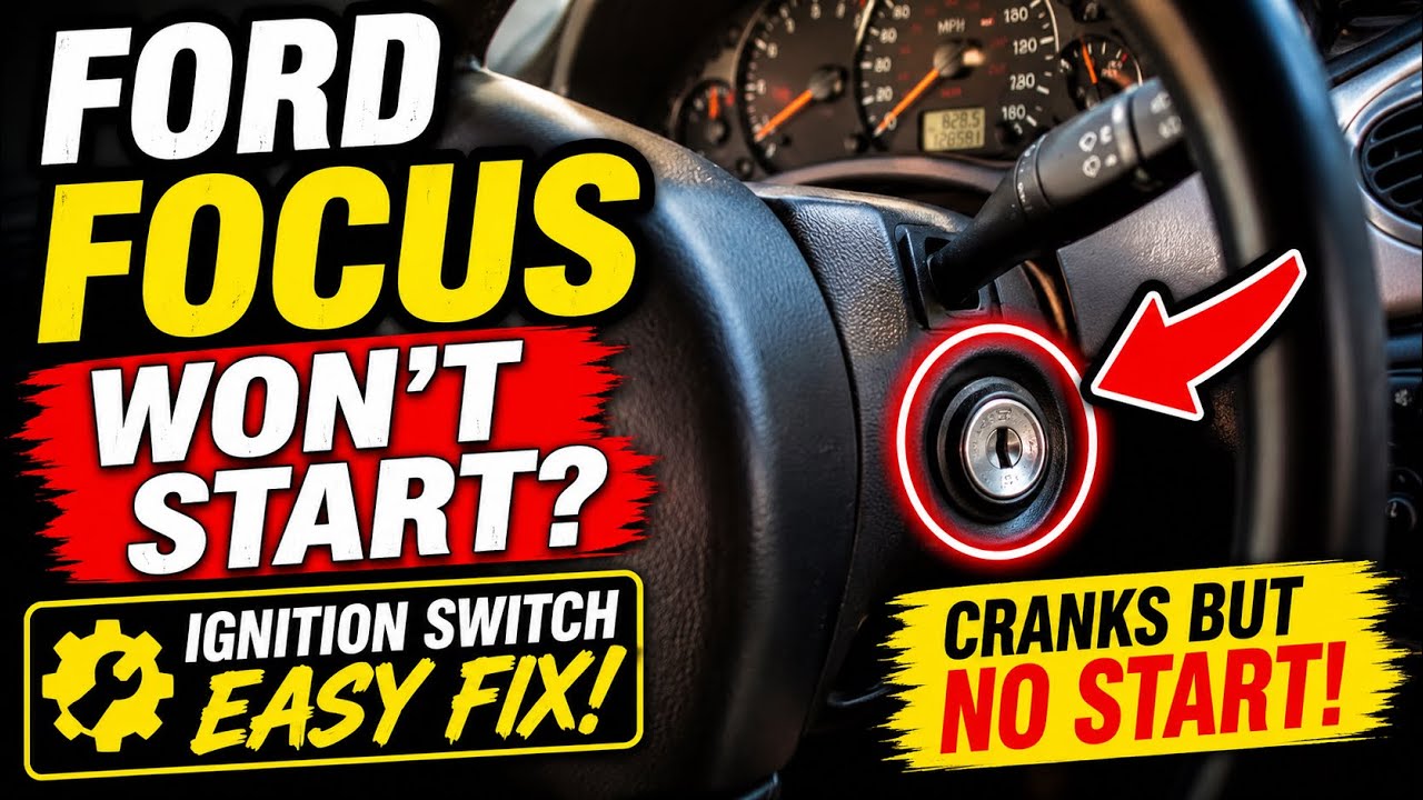 Ford Focus Auto (01-02-03) WON'T START Ignition Switch